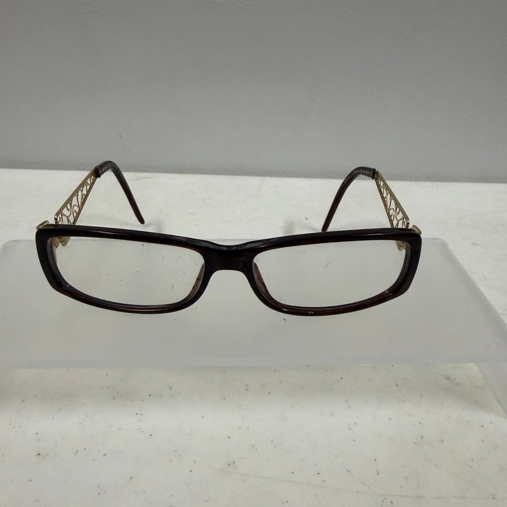 Roberto Cavalli Turchese 418 Eyeglasses Frames Only 55mm Gold Filigree Italy